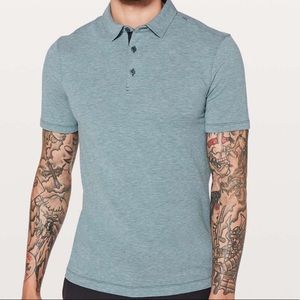 Lululemon Evolution Polo Heathered Blue Men’s MED